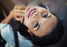 woman with fine face